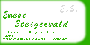 emese steigerwald business card